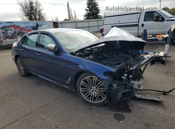 WBAJB9C58JB286290 2018 BMW M5 Blue Przód prawy