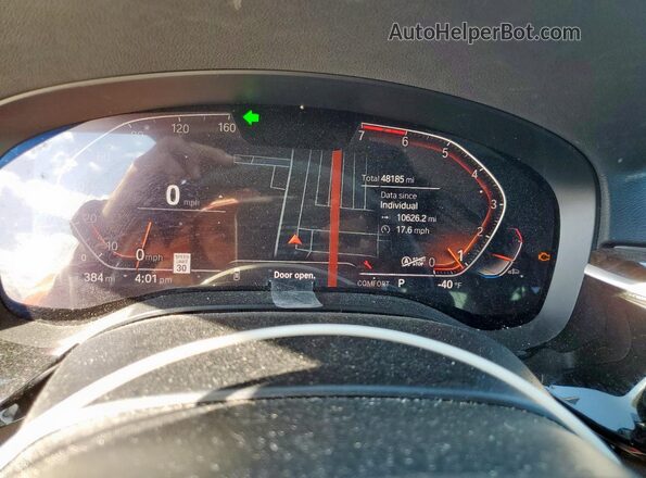 WBAJR3C01LCE66725 2020 BMW 5 SERIES Black Vista del cuadro de instrumentos