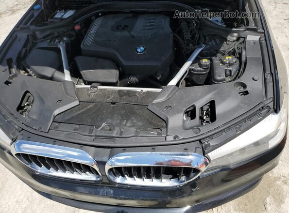 WBAJR3C01LWW58996 2020 BMW 5 SERIES Черный Вид задней части салона