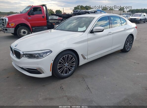 WBAJR3C01LWW69450 2020 BMW 5 SERIES White Առջևի ձախ երեք քառորդ տեսարան