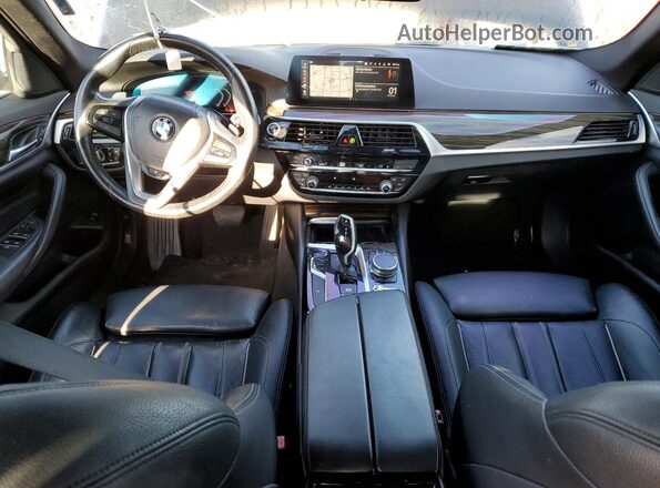 WBAJR7C07LWW65409 2020 BMW 5 SERIES Black Առջևի վահանակի տեսք