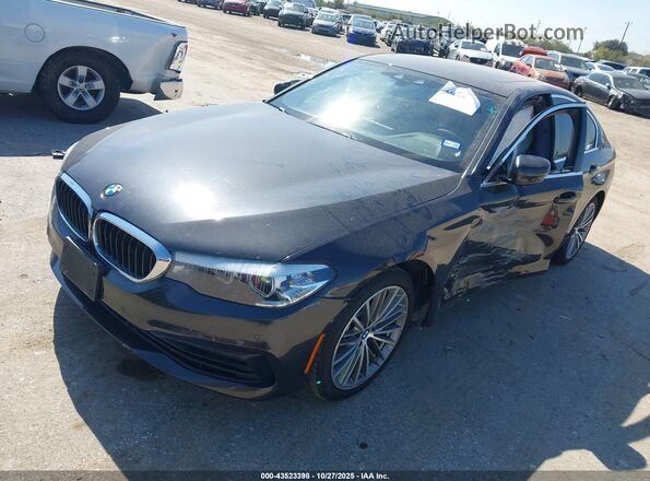 WBAJS1C08LCD37549 2020 BMW 5 SERIES Black წინა მარცხენა ხედი სამი მეოთხედიდან