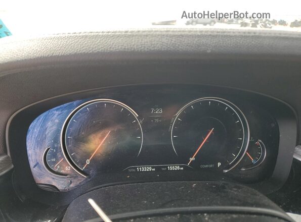 WBAJV6C51JBK07449 2018 BMW 6 SERIES White Instrument cluster view