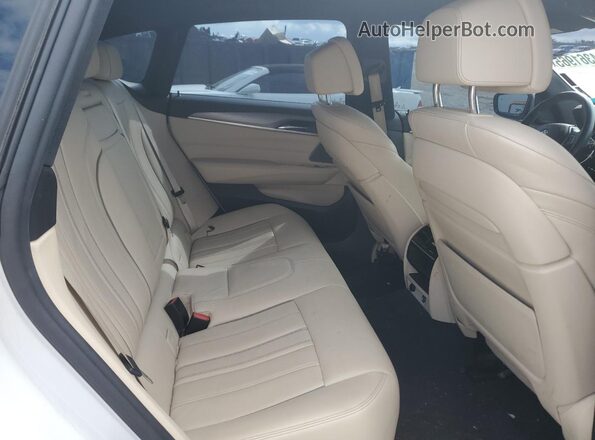 WBAJV6C51JBK07449 2018 BMW 6 SERIES White Rear seats view