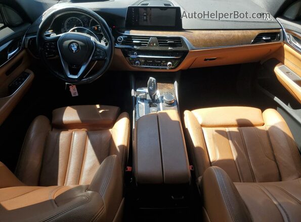 WBAJV6C54JBJ99802 2018 BMW 6 SERIES Burgundy Dashboard view