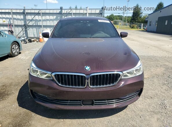 WBAJV6C54JBJ99802 2018 BMW 6 SERIES Burgundy Front view