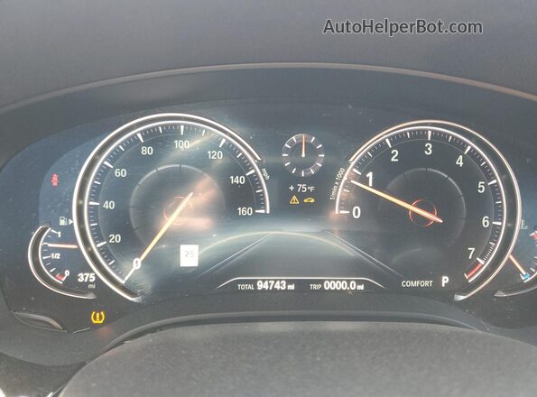 WBAJV6C54JBJ99802 2018 BMW 6 SERIES Burgundy Instrument cluster view