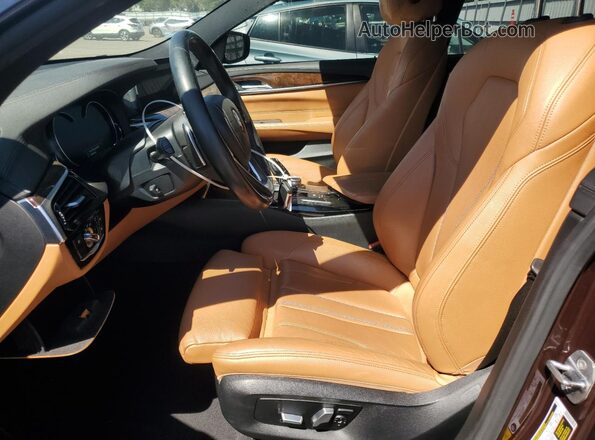 WBAJV6C54JBJ99802 2018 BMW 6 SERIES Burgundy Front interior view