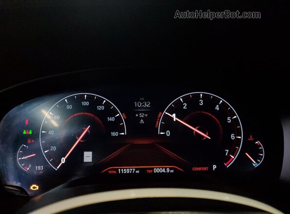 WBAJV6C55KBK07990 2019 BMW 6 SERIES White Սարքավորումների վահանակի տեսք