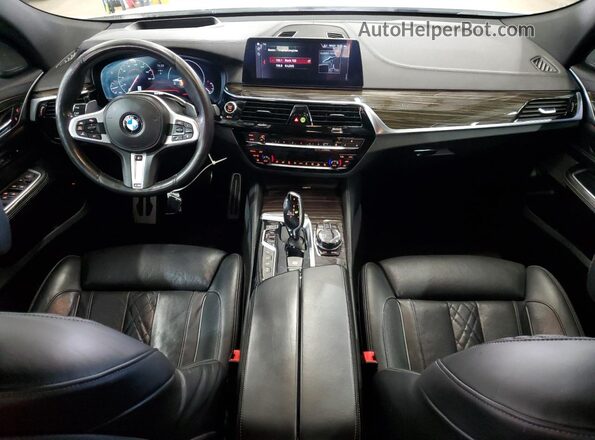 WBAJV6C55KBK07990 2019 BMW 6 SERIES White Առջևի վահանակի տեսք