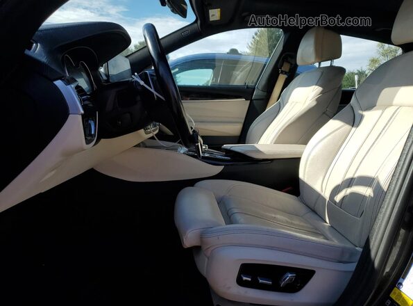WBAJV6C56JBC99676 2018 BMW 6 SERIES Black Widok wnętrza z przodu