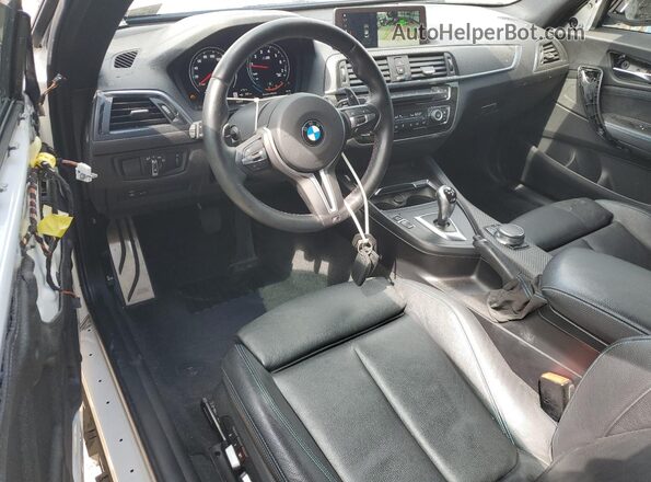 WBS1J5C56JVD36693 2018 BMW M2 White Вид панелі приладів