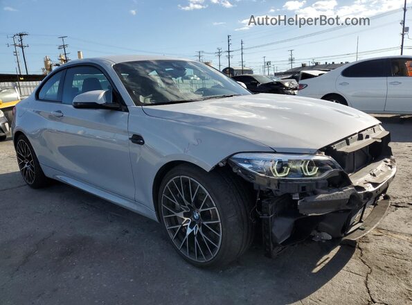 WBS2U7C09M7H19564 2021 BMW M2 Silver Delantero derecho