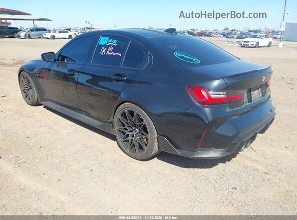 WBS33AY04NFM25393 2022 BMW M3 Black Задня ліва чверть