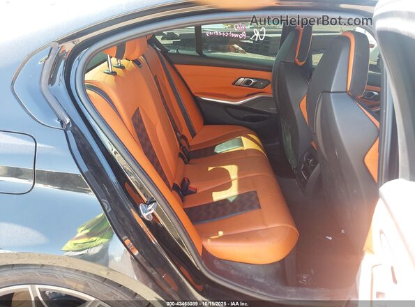 WBS33AY04NFM25393 2022 BMW M3 Black Вид наклейки з VIN-кодом