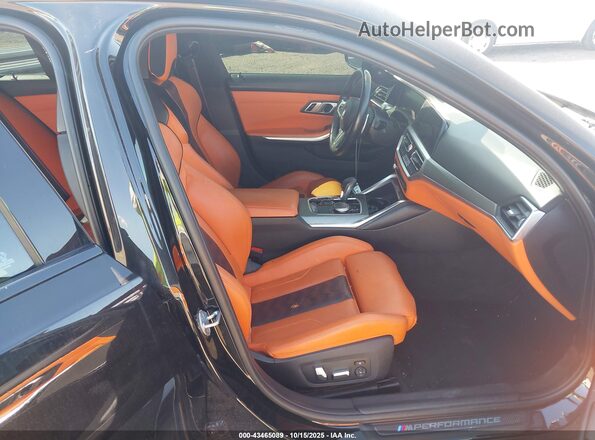 WBS33AY04NFM25393 2022 BMW M3 Black Вид салону спереду