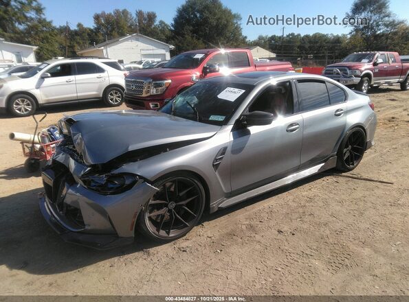 WBS33AY05RFS16461 2024 BMW M3 Gray Vista tres cuartos delantera izquierda