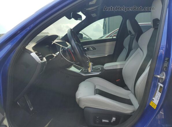 WBS33AY06MFK91548 2021 BMW M3 Синий Вид салона спереди