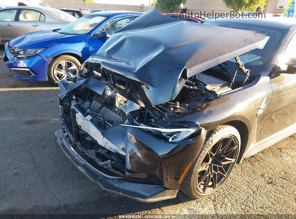 WBS33AY07NFM19278 2022 BMW M3 Black Front view