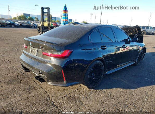 WBS33AY07NFM19278 2022 BMW M3 Black Rear right