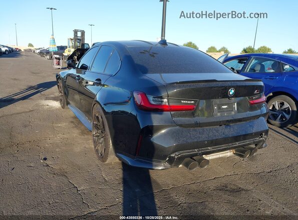 WBS33AY07NFM19278 2022 BMW M3 Black Rear left