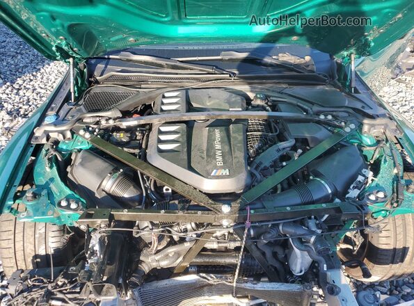 WBS33AZ00MCG84240 2021 BMW M4 Green უკანა სალონის ხედი