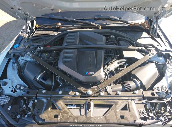 WBS33BA09PCL76566 2023 BMW M4 Light Blue Вид ззаду