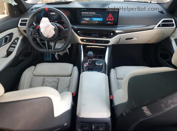 WBS33HJ06SFU45353 2025 BMW M3 Gray Dashboard view