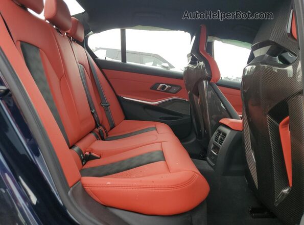 WBS33HJ09SFV44619 2025 BMW M3 Blue Вид задніх сидінь
