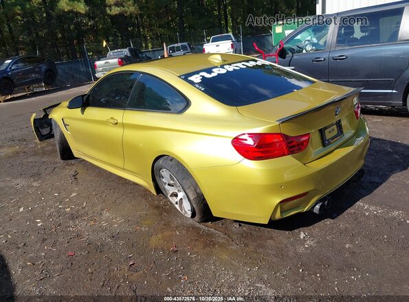 WBS3R9C36HA014349 2017 BMW M4 Yellow Tył lewy