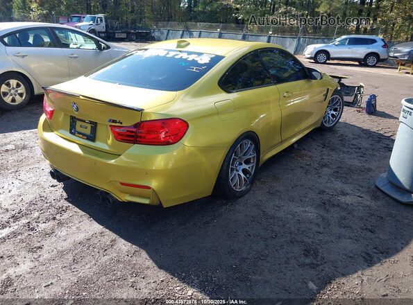WBS3R9C36HA014349 2017 BMW M4 Yellow Tył prawy