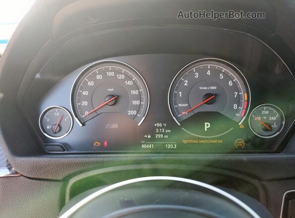 WBS3R9C56GK335950 2016 BMW M4 Серебряный Вид щитка приборов