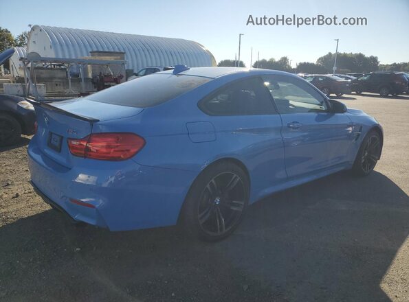 WBS3R9C5XGK708410 2016 BMW M4 Blue Задня права чверть