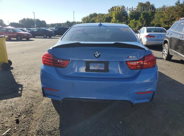 WBS3R9C5XGK708410 2016 BMW M4 Blue Вид ззаду