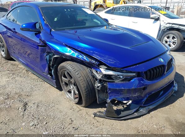 WBS3S7C55KAC09329 2019 BMW M4 Blue Vista frontal