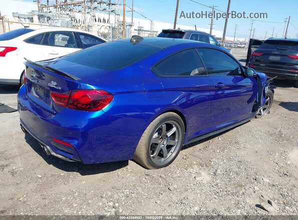 WBS3S7C55KAC09329 2019 BMW M4 Blue Trasero derecho