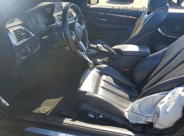 WBS3U9C58GP970217 2016 BMW M4 Black წინა სალონის ხედი