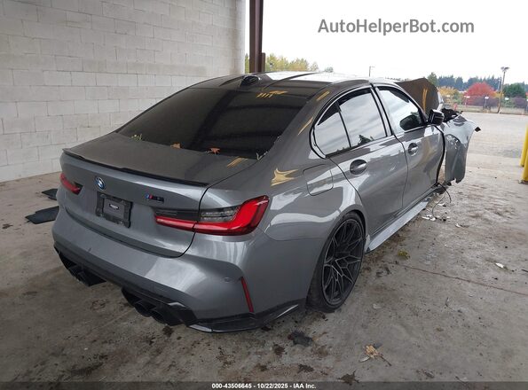WBS43AY00NFM00110 2022 BMW M3 Gray Tył prawy