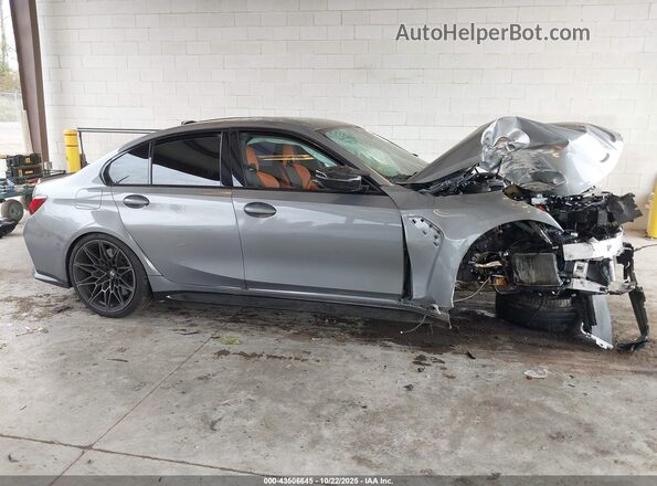 WBS43AY00NFM00110 2022 BMW M3 Gray Widok wnętrza z tyłu