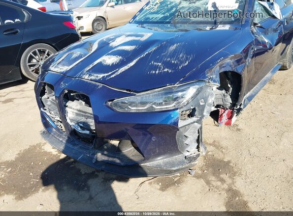 WBS43AY00NFM14007 2022 BMW M3 Blue Դիմացի տեսք