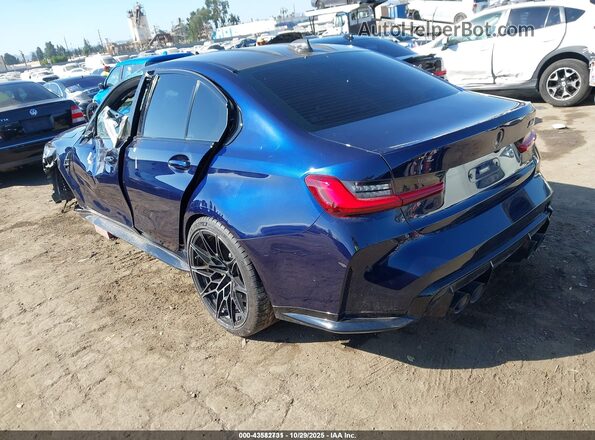 WBS43AY00NFM14007 2022 BMW M3 Blue Հետևի ձախ