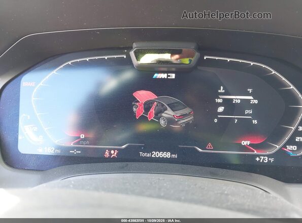 WBS43AY00NFM14007 2022 BMW M3 Blue Հետևի նստատեղերի տեսք