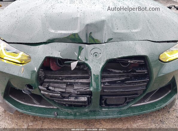 WBS43AY00NFN20909 2022 BMW M3 Green Widok z przodu