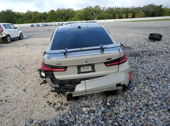 WBS43AY00PFP11653 2023 BMW M3 Gray Widok z tyłu