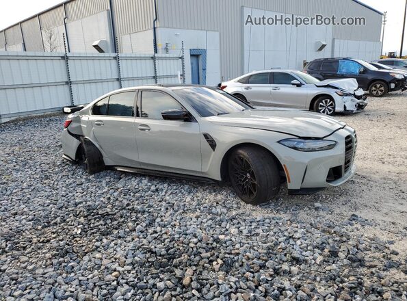 WBS43AY00PFP11653 2023 BMW M3 Gray Przód prawy