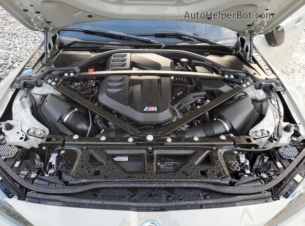WBS43AY00PFP11653 2023 BMW M3 Gray Widok wnętrza z tyłu