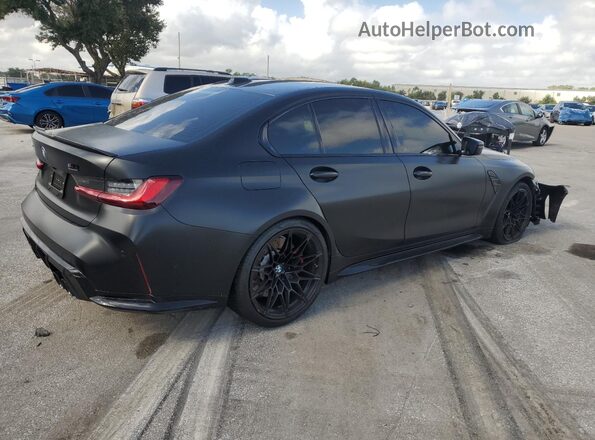 WBS43AY04PFR25772 2023 BMW M3 Black Задня права чверть
