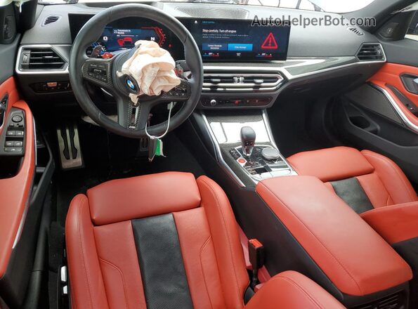 WBS43AY04PFR25772 2023 BMW M3 Black Вид панелі приладів
