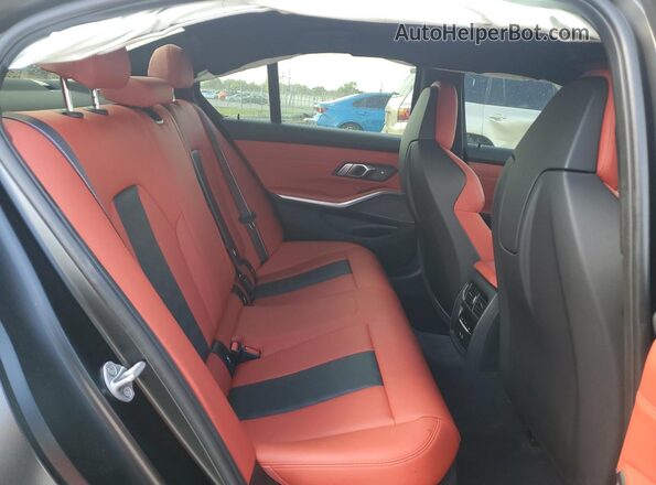 WBS43AY04PFR25772 2023 BMW M3 Black Вид задніх сидінь