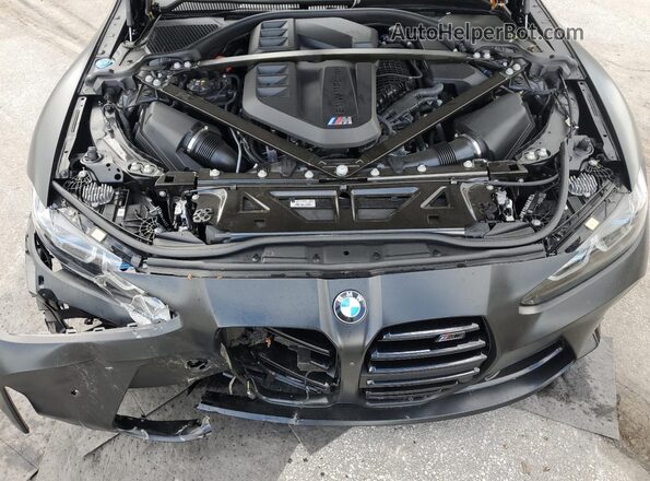 WBS43AY04PFR25772 2023 BMW M3 Black Вид задньої частини салону